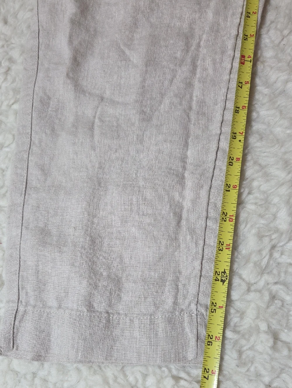 Athleta Voyager Linen Pant Sz 12 Regular Undyed - Picture 14 of 14